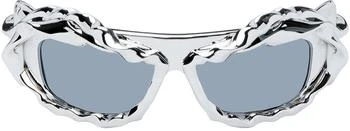 Ottolinger SSENSE Exclusive Silver Twisted Sunglasses