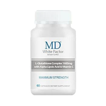 MD | MD® White Factor Skin Whitening Glutathione Detox Wellness Capsules,商家MD®,价格¥440