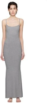 SKIMS | Gray Soft Lounge Long Slip Maxi Dress,商家Ssense US,价格¥616