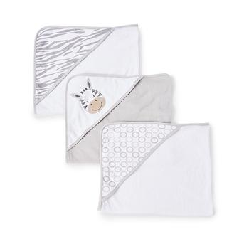 商品Spasilk | Baby Bath Hooded Towel Set for Newborn Boys and Girls, Soft Terry Cotton, Pack of 3,商家Macy's,价格¥115图片