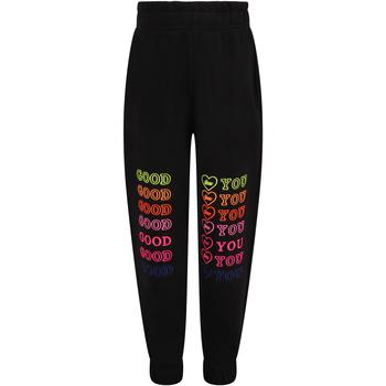 ireneisgood, IRENEISGOOD | Black Sweatpant For Girl With Writings商品图片 