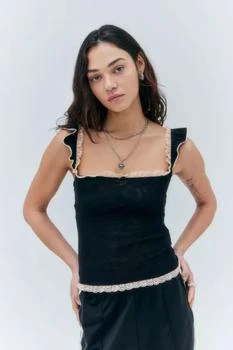 Urban Outfitters | UO Dianna Lace Trim Cami,商家Urban Outfitters,价格¥250