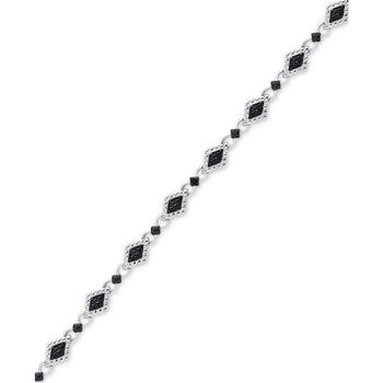 商品Macy's | Diamond Accent Marquise Link Bracelet in Silver-Plate,商家Macy's,价格¥254图片