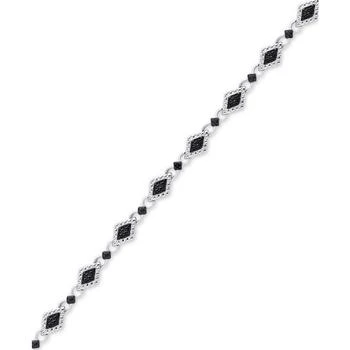 Macy's | Diamond Accent Marquise Link Bracelet in Silver-Plate,商家Macy's,价格¥744