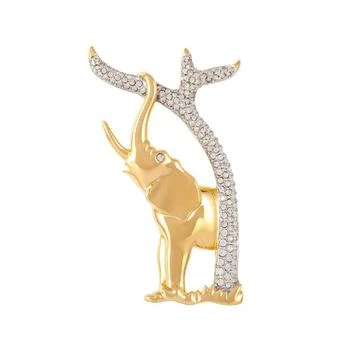 Susan Caplan Vintage | 1990s vintage swarovski elephant brooch,商家Harvey Nichols,价格¥2838