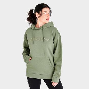 男士adidas卫衣, Adidas | Women's adidas Originals Linear Boyfriend Hoodie商品图片 