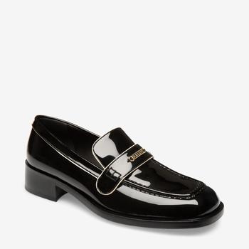 推荐NEW Bally Miya Ladies Black Patent Lamb Leather Loafers商品