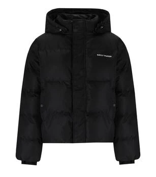 推荐DAILY PAPER  EPUFFA BLACK HOODED PUFFER JACKET商品