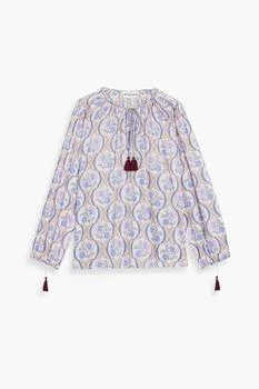 ANTIK BATIK | Tanissa printed cotton-voile blouse,商家THE OUTNET US,价格¥334