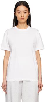 Alexander Wang | White Puff Logo Jersey T-Shirt商品图片,独家减免邮费