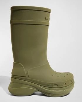 Balenciaga | x Crocs™ Men's Tonal Rubber Rain Boots,商家Neiman Marcus,价格¥4289