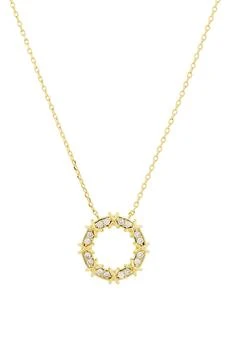 Savvy Cie Jewels | 18K Gold Plated Cubic Zirconia X & O Pendant Necklace 1.9折