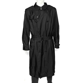 了解burberry大衣, [二手商品] Burberry | Burberry Black Taffeta Double Breasted Long Coat XL商品图片 3.4折, 满1件减$100, 满减