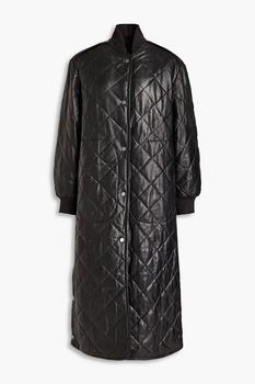 推荐Bobo quilted leather coat商品