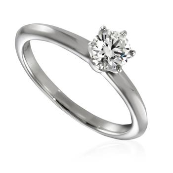 商品Tiffany & Co. | Tiffany Ladies Platinum Round Cut Diamond Engagement Ring, Size 5.5,商家Jomashop,价格¥24592图片