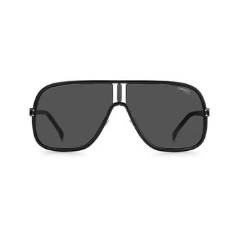 推荐Grey Rectangular Unisex Sunglasses FLAGLAB 11 0003/IR 64商品