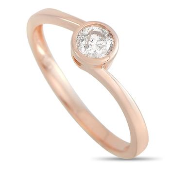 商品LB Exclusive | 14K Rose Gold 0.26 ct Diamond Solitaire Ring,商家Jomashop,价格¥2773图片