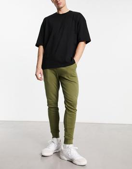 ASOS | ASOS DESIGN skinny joggers in green商品图片,