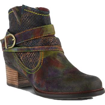 推荐L'Artiste by Spring Step Womens SHAZZAM Leather Block Heel Booties商品