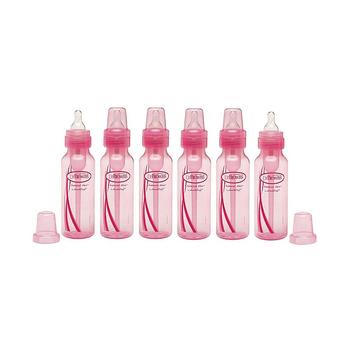 商品Dr. Browns | Natural Flow Anti-Colic Baby Bottles, Pink, 8oz, 6 Pack,商家Macy's,价格¥313图片