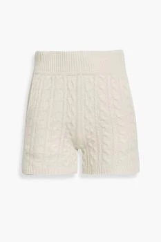 推荐Pierce cable-knit cashmere shorts商品