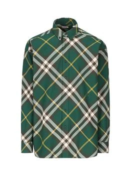 Burberry | Burberry Checkered Collared Long-Sleeve Shirt 8折