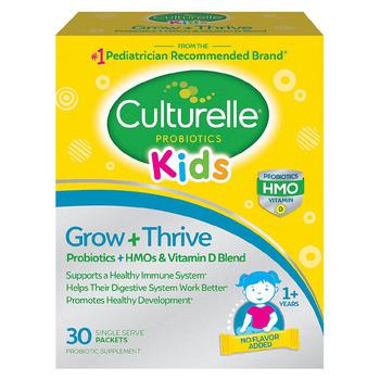 Culturelle | Kids Grow + Thrive Probiotics + HMO + Vitamin D Blend Packets商品图片,满$80享8折, 满$40享8.5折, 满折