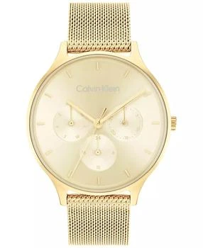 Calvin Klein | Gold-Tone Mesh Bracelet Watch 38mm,商家Macy's,价格¥890