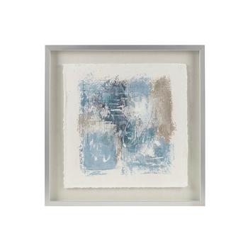 商品Madison Park | Single Piece Ashlar Glass Framed Hand Painted Rice Paper Abstract, 25.5" x 25.5",商家Macy's,价格¥1883图片