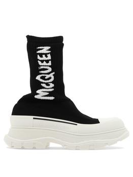 推荐Alexander Mcqueen Women's  Black Other Materials Ankle Boots商品