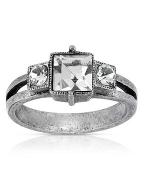 2028 | Pewter Square Crystal Ring,商家Macy's,价格¥132