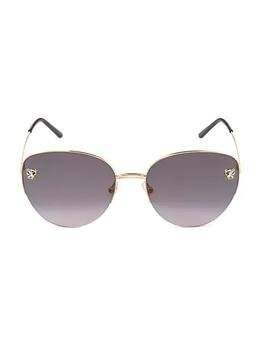 卡地亚眼镜图片, Cartier | Panthère De Cartier 59MM Cat Eye Sunglasses商品图片 