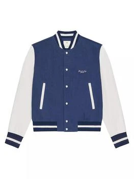 Givenchy | Plage Varsity Jacket in Denim,商家Saks Fifth Avenue,价格¥21754