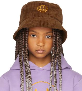 推荐SSENSE Exclusive Kids Brown Painted Mascot Bucket Hat商品