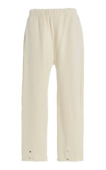 推荐Les Tien - Women's Classic Fleece Snap-Front Cotton Sweatpants - Ivory - XXS - Moda Operandi商品