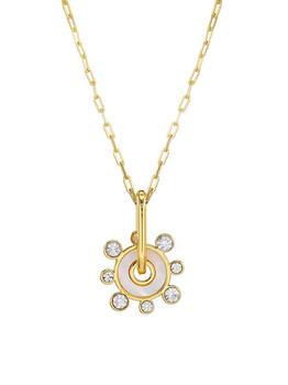 商品Mignonne Gavigan | Etna 14K Gold-Plated, Crystal & Mother-Of-Pearl Charm Necklace,商家Saks Fifth Avenue,价格¥1001图片