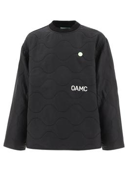 推荐OAMC Logo Printed Mockneck Quilted Sweatshirt商品
