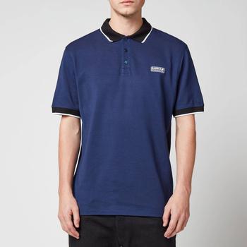Barbour International, Barbour International | Barbour International Men's Accelerator Contrast Pique Polo Shirt - Regal Blue商品图片 4折