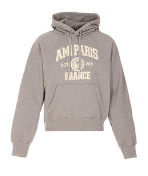美国ami卫衣, AMI | GREY COTTON SWEATSHIRT商品图片 7.4折