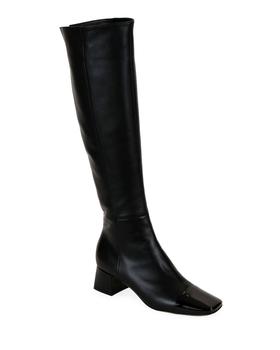 商品Gianvito Rossi | Tall Leather Cap-Toe Knee Boots,商家Neiman Marcus,价格¥5516图片