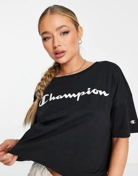 推荐Champion crew neck t-shirt in black商品