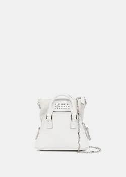 推荐MAISON MARGIELA White Classique Baby Leather Mini Bag商品