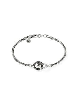 商品Sterling Silver, Sapphire, & Spinel Chain Bracelet图片