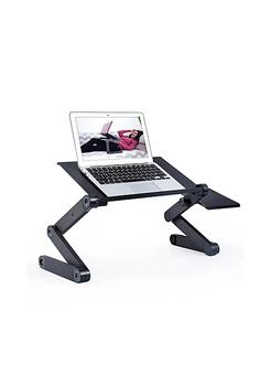 商品RAINBEAN Black Adjustable and Foldable Portable Laptop Stand with Mouse Pad and 2 CPU Cooling USB Fans,商家Belk,价格¥395图片