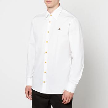 推荐Vivienne Westwood Ghost Logo-Embroidered Cotton-Poplin Shirt商品