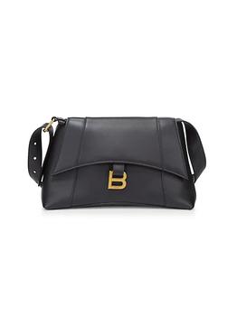 Balenciaga | Soft Hourglass Leather Shoulder Bag商品图片,
