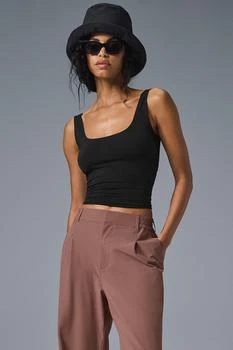 Alo | Sheer Glow Tank - Black,商家Alo yoga,价格¥411