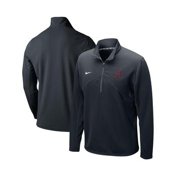 推荐Men's Black Alabama Crimson Tide Primary Logo Training Performance Quarter-Zip Jacket商品