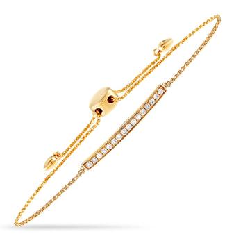 商品LB Exclusive | 14K Yellow Gold 0.25 ct Diamond Bracelet,商家Jomashop,价格¥4909图片