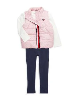 Tommy Hilfiger | Little Girl's 3-Piece Tee, Pants, & Vest Set 5.0折
